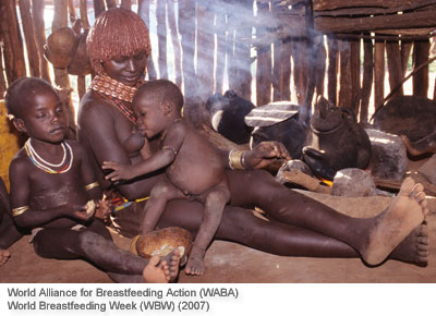 Helps mother get needed rest by requiring that she sit or lie down with baby every few hours to feed.